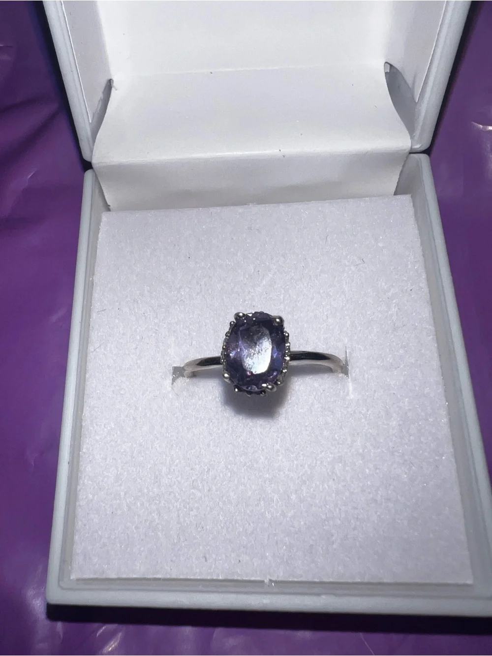 Alexandrite color changing ring 7 & 8